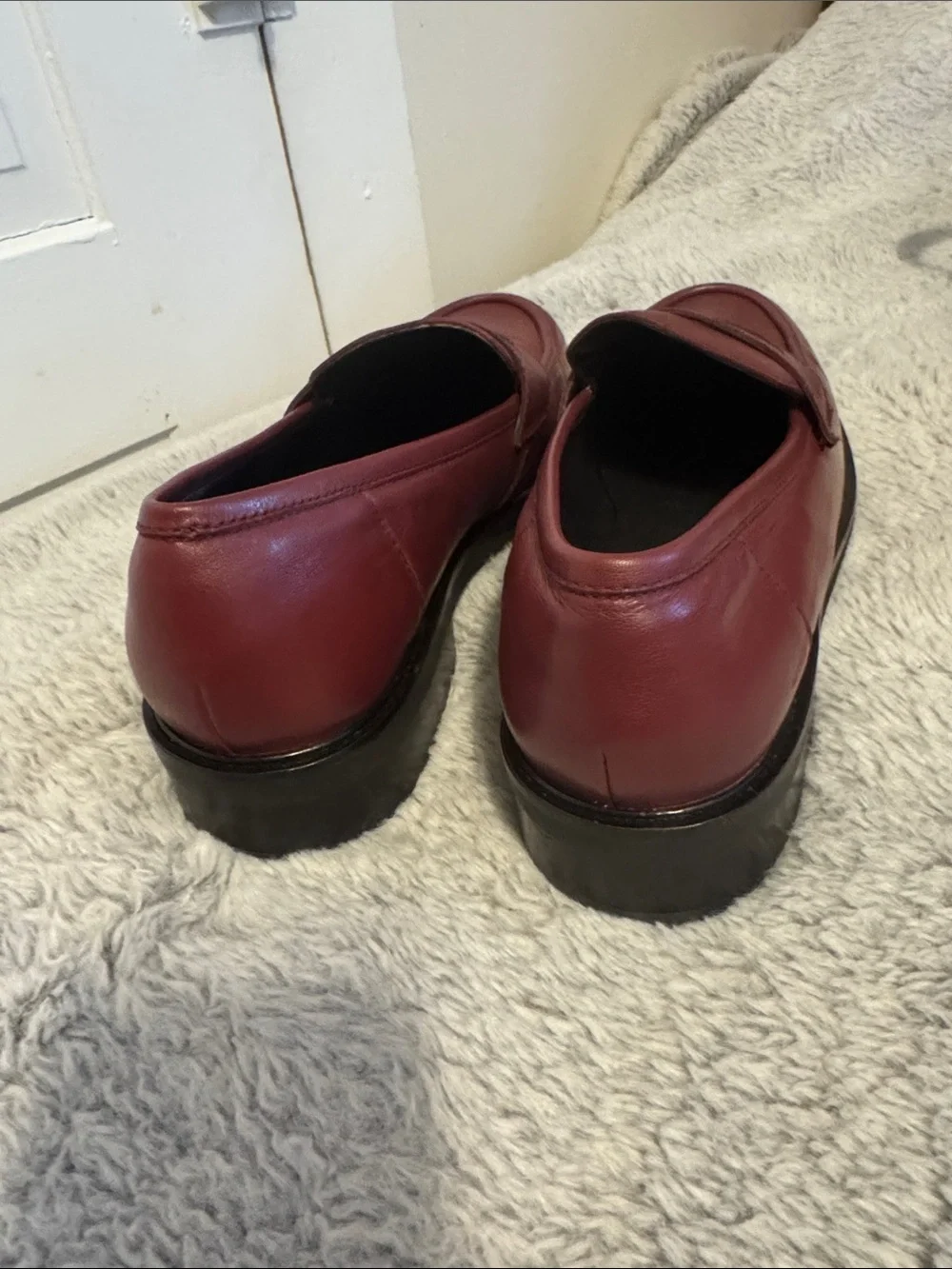 Seychelles Women’s Wine Leather Penny Loafers